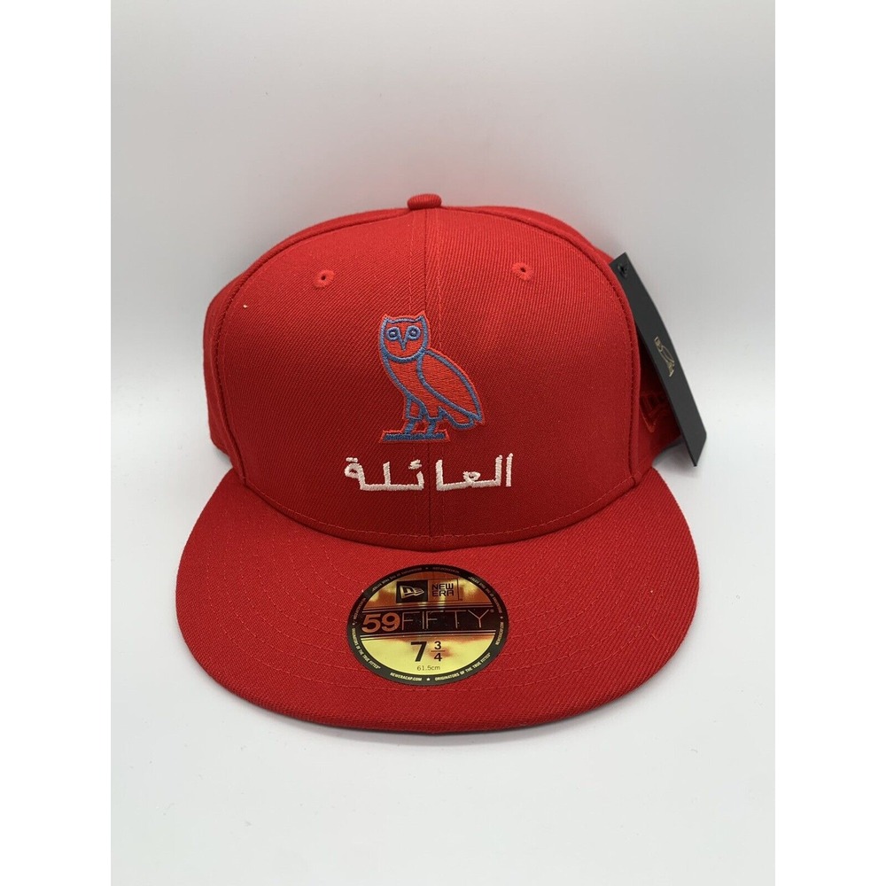 OVO Octobers Very Own Arabic Owl 7 3/4 59Fifty New Era Hat Fitted Cap Drake‎